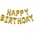 Set 53 baloane si decoratiuni, Happy Birthday, argintiu, negru, auriu [12]
