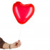 Set 100 baloane pentru petrecere in forma de inima, 22cm, rosu [12]