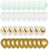 Set 50 baloane pentru petrecere, 40cm, alb, auriu, verde menta [9]