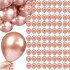 Set 100 baloane pentru petrecere, 40cm, roz metalic [6]