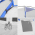 Cort plaja sau camping, impemeabil, cu protectie UV, 4 locuri, 210x240x130cm, gri albastru [18]