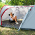Cort plaja sau camping, impemeabil, cu terasa, 4 locuri, 200x350x135cm, gri [24]
