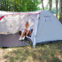 Cort plaja sau camping, impemeabil, cu terasa, 4 locuri, 200x350x135cm, gri [28]