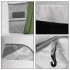 Cort camping, impemeabil, 2 camere + hol, 4 locuri, 460x200x245cm, verde [19]