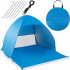 Cort plaja autoexpansibil POP-UP cu plasa ventilatie si protectie UV, 160x140x115 cm, albastru [22]