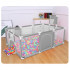 RESIGILAT: Tarc loc de joaca XXL pentru copii sau bebe, material textil, gri, 230x122x62 cm [8]