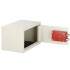 RESIGILAT: Seif standard cu cheie, 200x310x200 mm, Otel, Bej [12]