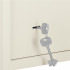 RESIGILAT: Seif standard cu cheie, 200x310x200 mm, Otel, Bej [7]