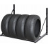 Suport suspendat pentru anvelope reglabil, montaj pe perete cu kit instalare inclus, 120x56x50 cm, negru [4]