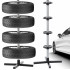 Suport depozitare anvelope 4 roti, cadru metalic, 45x45x105 cm, capacitate 100 kg, negru [4]