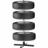 Suport depozitare anvelope 4 roti, cadru metalic, 45x45x105 cm, capacitate 100 kg, negru [5]