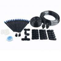 Set irigare gradina cu furtun PVC si stropitori, furtun 10 + 15 metri, 15 aspersoare, negru Set irigare gradina cu furtun PVC si stropitori, furtun 10 + 15 metri, 15 aspersoare, negru