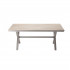 Masa pentru gradina, cadru aluminiu, blat polywood cu aspect de lemn, 180x100x75 cm, bej [4]