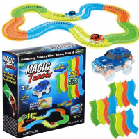 Circuit masinute Magic Tracks, cu 165 de piese, pista iluminata configurabila Circuit masinute Magic Tracks, cu 165 de piese, pista iluminata configurabila