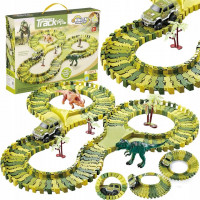 Circuit masinute Dinosaur Park, cu 120 de piese, pista configurabila Circuit masinute Dinosaur Park, cu 120 de piese, pista configurabila