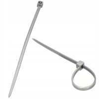 Set 100 bride zimtate din nailon, 2.5x100mm, cu autoblocare, tip colier, pentru fixare si legare, gri Set 100 bride zimtate din nailon, 2.5x100mm, cu autoblocare, tip colier, pentru fixare si legare, gri