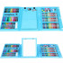 Set de pictura si desen pentru copii, 208 de piese, trusa plastic albastru [23]