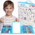 Set de pictura si desen pentru copii, 208 de piese, trusa plastic albastru [30]