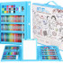 Set de pictura si desen pentru copii, 208 de piese, trusa plastic albastru [31]