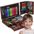 Set de pictura si desen pentru copii, 130 de piese, trusa lemn [45]
