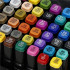 Set 48 de carioci profesionale, markere multicolore, cu cerneala pe baza de alcool, cap dublu [13]