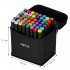 Set 48 de carioci profesionale, markere multicolore, cu cerneala pe baza de alcool, cap dublu [7]
