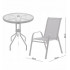 Set mobilier gradina Sersimo Torino, 2 scaune, 1 masa, gri inchis [2]