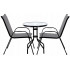 Set mobilier gradina Sersimo Torino, 2 scaune, 1 masa, gri inchis [4]