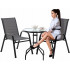 Set mobilier gradina Sersimo Torino, 2 scaune, 1 masa, gri inchis [6]
