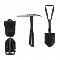 Lopata pliabila multifunctionala 6 in 1 pentru camping si gradina, otel mangan, 47 cm, negru Lopata pliabila multifunctionala 6 in 1 pentru camping si gradina, otel mangan, 47 cm, negru