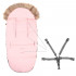 Sac iarna de bebelusi pentru carucior, marime universala, cu gluga, 90x45cm, roz [8]