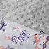 Paturica pentru scoica auto cu gluga integrata, exterior din bumbac 100% si interior moale din material minky, orifici pentru centuri, lavabila la 30° [13]