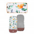 Salteluta reversibila pentru carucior sport, cu exterior din bumbac 100% si interior moale din material minky cu textura catifelata, umplutura din spu [2]