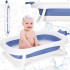 Cadita de baie pliabila pentru bebelusi cu dop de scurgere termosensibil care isi schimba culoarea in apa calda, capacitate 40 L, pentru copii pana la [11]