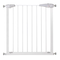 Poarta de siguranta Safety Gate pentru scari, ajustabila 76-85 cm, din otel, alba