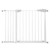 Poarta de siguranta Safety Gate pentru scari, ajustabila 104-113 cm, din otel, alba