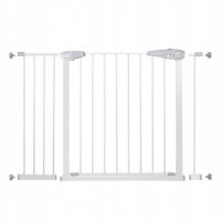 Poarta de siguranta Safety Gate pentru scari, ajustabila 111-120 cm, din otel, alba