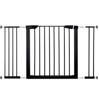 Poarta de siguranta Safety Gate pentru scari, ajustabila 117-124 cm, din otel, neagra