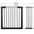 Poarta de siguranta Safety Gate pentru scari, ajustabila 103-110 cm, din otel, neagra [8]