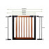 Poarta de siguranta Safety Gate pentru scari, ajustabila 96-103 cm, din otel si lemn, negru maro [2]