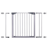 Poarta de siguranta Safety Gate pentru scari, ajustabila 100-105 cm, din otel, gri