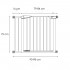 Poarta de siguranta Safety Gate pentru scari, ajustabila 93-98 cm, din otel, gri [4]