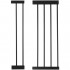 Poarta de siguranta Safety Gate pentru scari, ajustabila, din lemn cu structura otel, 117-124cm, negru maro [7]