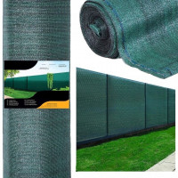 Plasa umbrire si intimitate pentru gard, 1.5m latime, 25m lungime, 185g densitate, verde