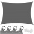 Prelata umbrire 4x2 m pentru terasa sau balcon, impermeabila, protectie UV, gri [4]