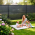 Plasa umbrire si intimitate pentru gard, 1.7m latime, 10m lungime, 185g densitate 95%, antracit deschis [13]