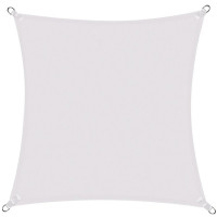 Copertina prelata de soare Sersimo SN129, patrata, impermeabila cu protectie UV, 3x3m, gri deschis