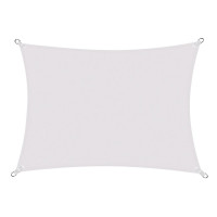 Copertina prelata de soare Sersimo SN133, dreptunghiulara, impermeabila cu protectie UV, 4x3m, gri deschis