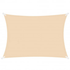 Copertina prelata de soare Sersimo SN134, dreptunghiulara, impermeabila cu protectie UV, 4x3m, bej
