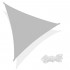 Copertina prelata de soare Sersimo SN143, triunghiulara, impermeabila cu protectie UV, 3x3x3m, gri [2]